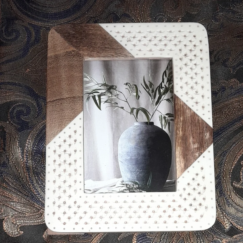 🌺RUSTIC BROWN & CREAM Frame